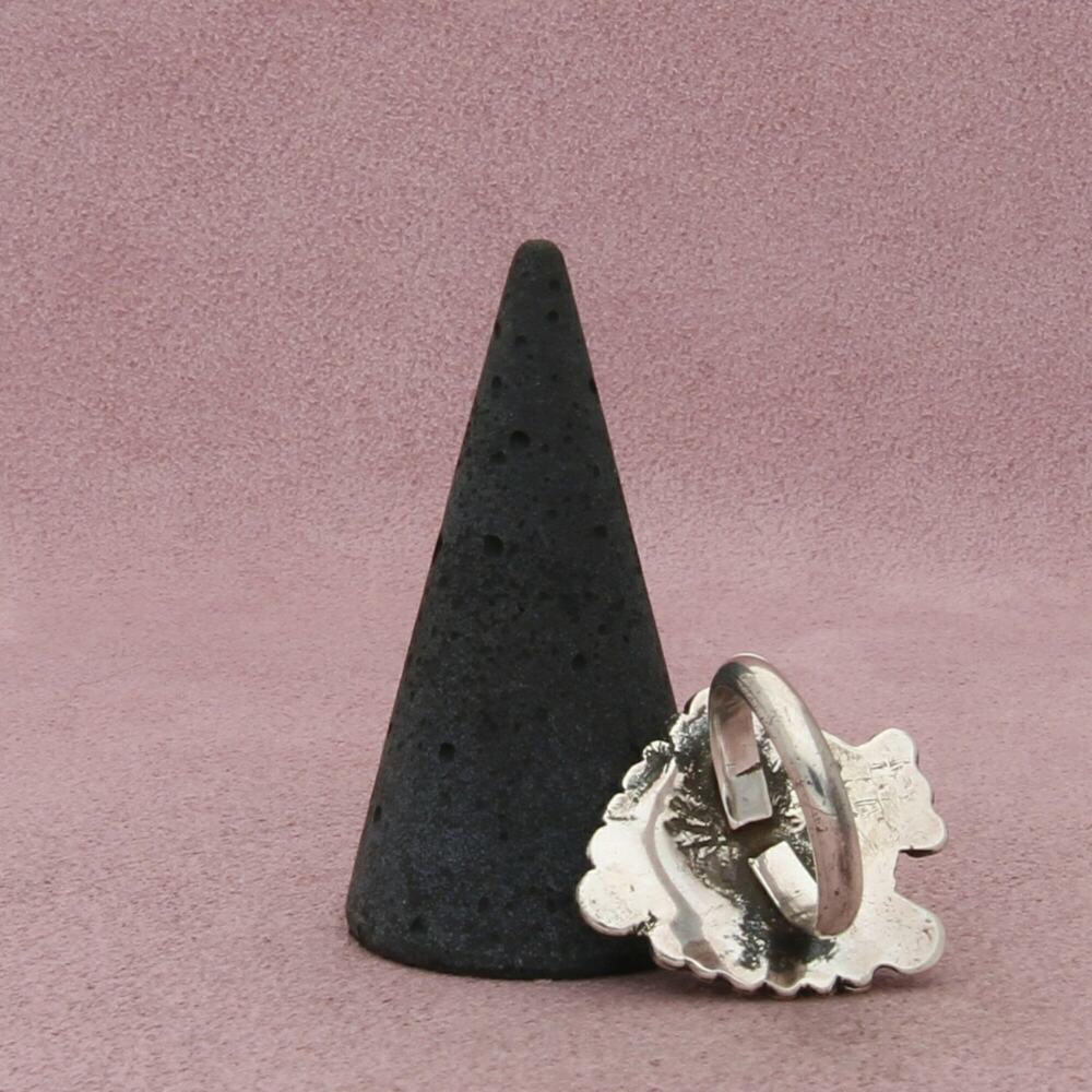 navajo sterling silver vintage turquoise arrow ring size 5.5 - Picture 5 of 5